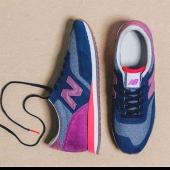 New Balance Shoes - New Balance Exclusive for Bergdorf Goodman Blue and Pink Sneakers